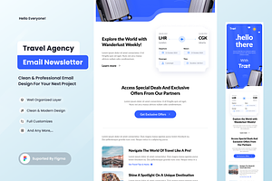 Traet - Travel Email Newsletter, a Templates & Theme by SquidPixey