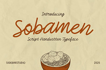 Sobamen - A Unique Handwritten Font