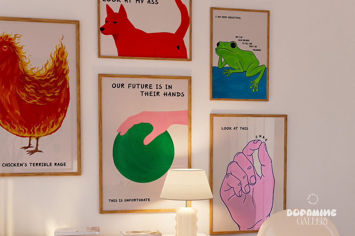 Dopamine Gallery: Poster Bundle 4, a Graphic by Wall Art Print Studio (Photo 5 of 18)