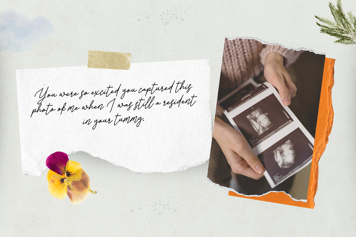 Pregnancy Journey - Monoline Font, a Script Font by Ali Hamidi (Photo 3 of 9)