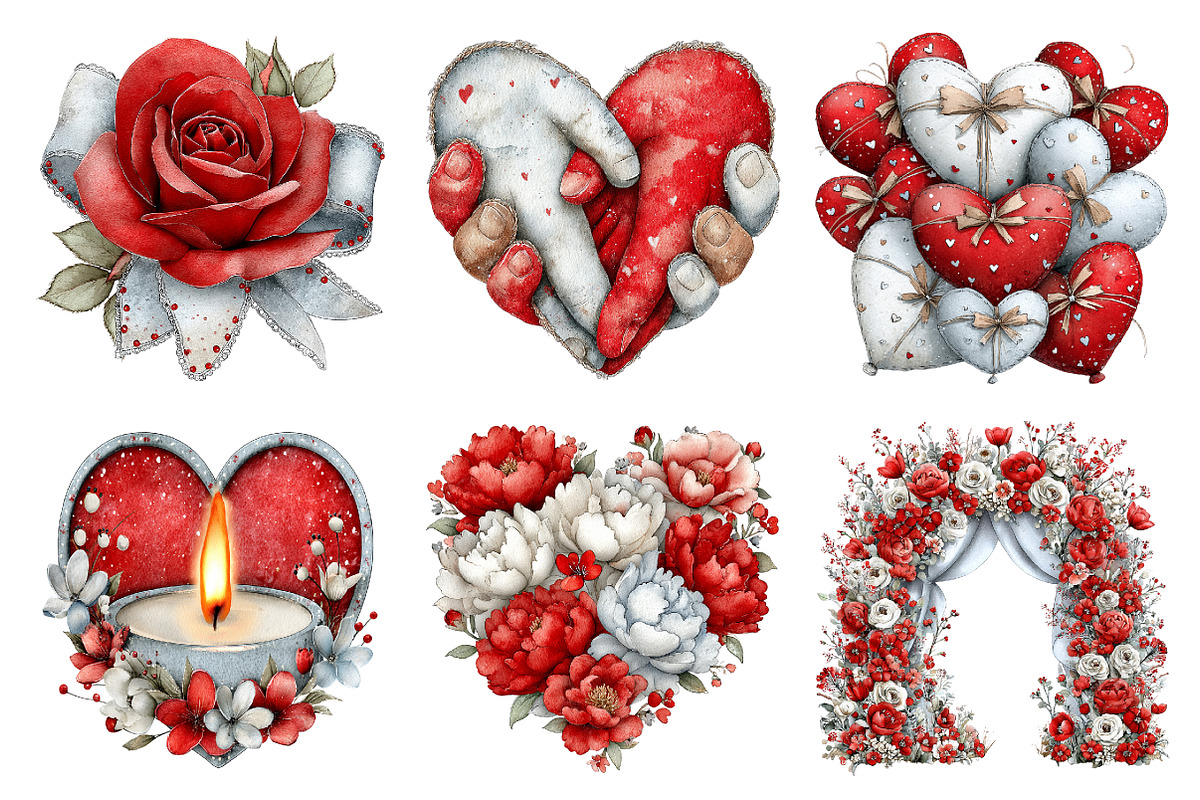 Romance Clipart, an Illustration by Design Market (Photo 2 of 5)