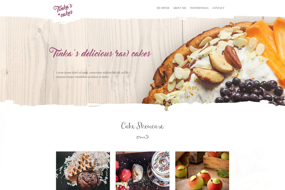 Tinka - Cake Baking Portfolio Theme, a WordPress Template by Europe.graphics (Photo 2 of 6)