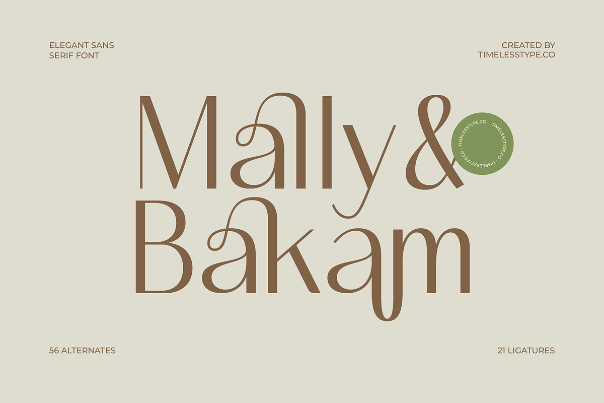 Mozani Elegant Sans Serif Font, a Sans Serif Font by timelesstype.co (Photo 16 of 20)