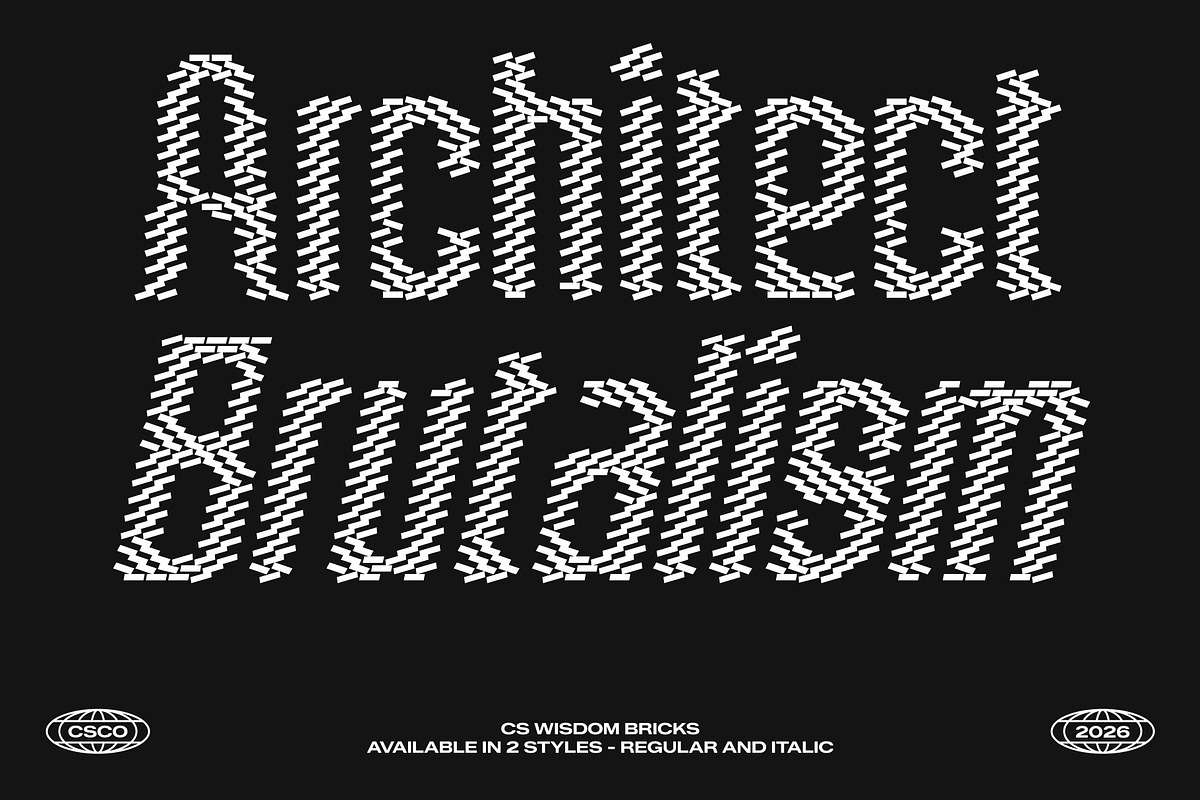 CS Wisdom Bricks, a Sans Serif Font by Craft Supply Co. (Photo 3 of 8)