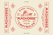 Madhorse Western Font, a Sans Serif Font by Cmptrules (Thumbnail 4 of 7)