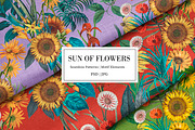 Sunflower Pattern denim, a Wallpaper Graphic by Luiz da Rolt Grathwohl (Thumbnail 8 of 10)