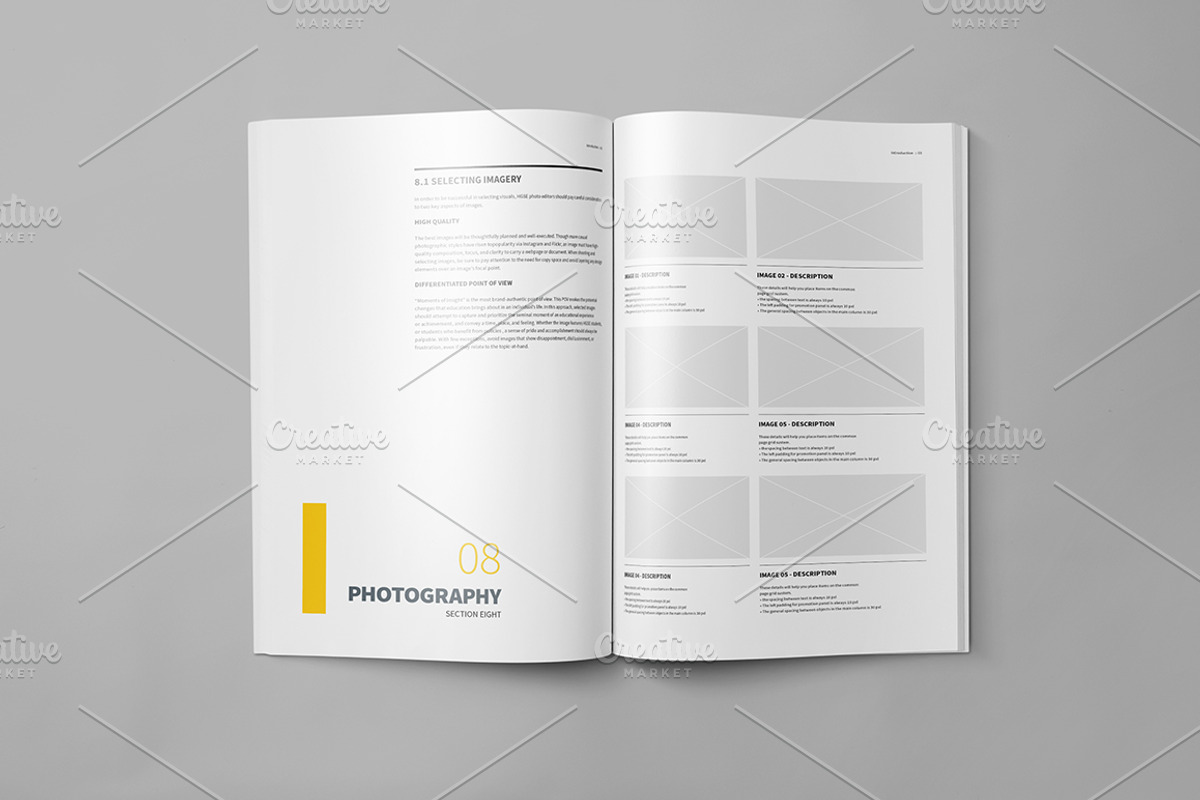 Brand Manual 32 Pages A4 / US Letter, a Brochure Template by Mastergfx (Photo 17 of 35)