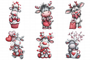 Valentines Day Reindeer Clipart, an Illustration by Daily.Designs (Thumbnail 4 of 5)
