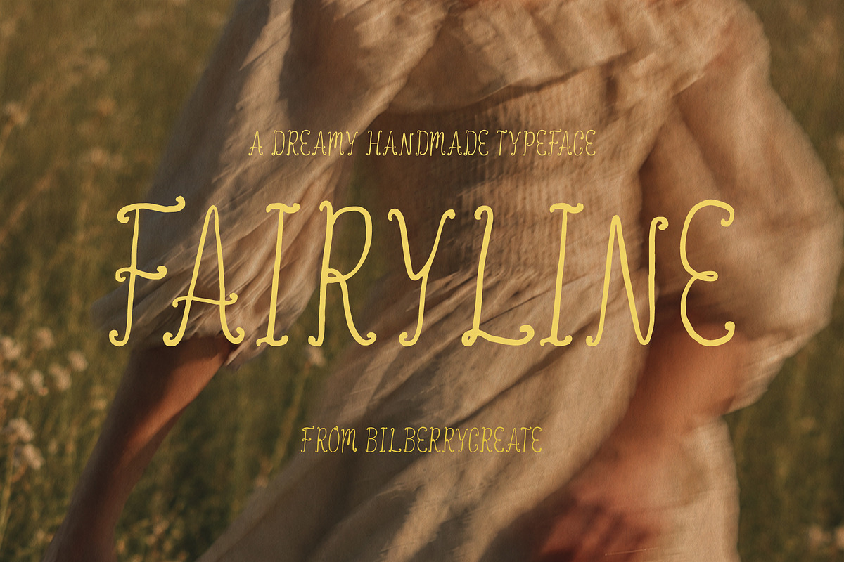 Fairyline - Dreamy Handmade Typeface, a Handwritten Font by BilberryCreates (Photo 1 of 11)