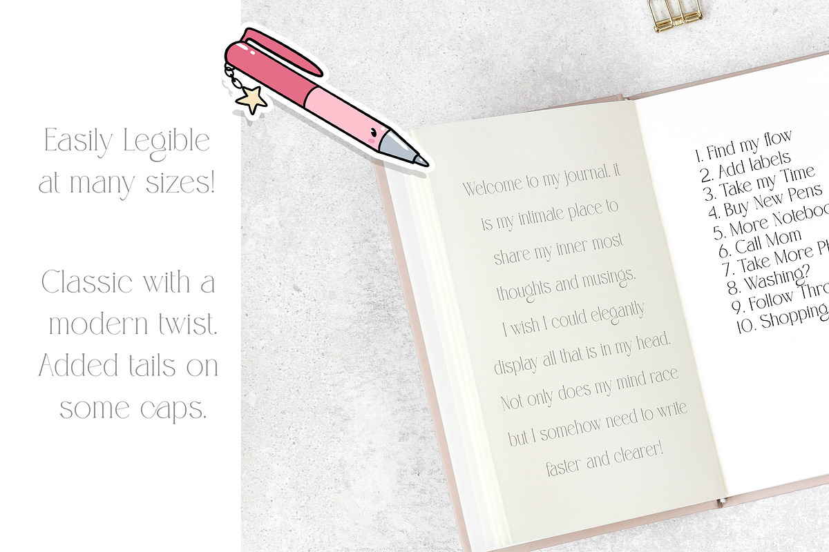 Write My Journal Font, a Serif Font by Lollipop Hand Drawn (Photo 2 of 6)