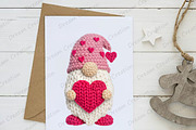 Yarn Crochet Valentines Gnome PNG, an Illustration by Dream Creation (Thumbnail 2 of 5)