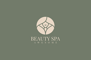 Beauty Spa Flat Logo Design, a Branding & Logo Template by Artnivora.Std