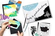40 Vector Abstract Cards, a Decorative Illustration by Spencerian Sisters (Thumbnail 4 of 6)