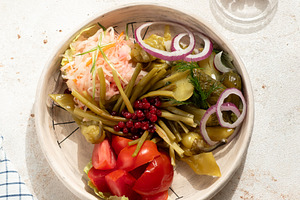 Assorted Pickled Vegetables Served o, a Food & Drink Photo by Fascinadora