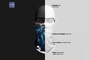 Dye sublimation Balaclava Mockup, a Mask Mockup by GraphicVil (Thumbnail 2 of 9)