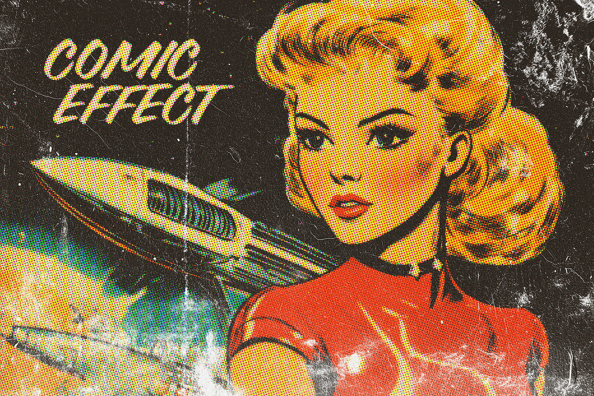 Retro Comic Photo Effect, a Layer Style Add-On by Design Squad