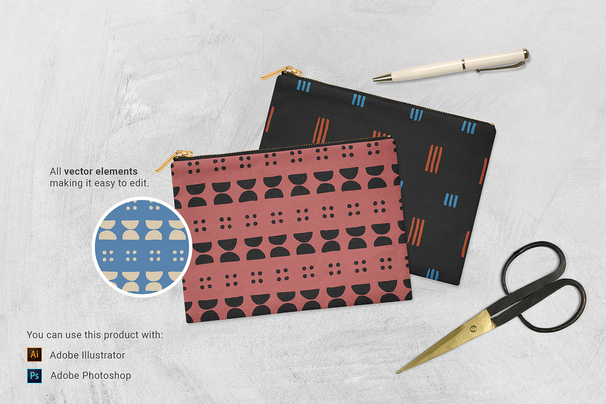 African Mudcloth Patterns, a Pattern Graphic by Tay Rho Design Shop (Photo 2 of 9)
