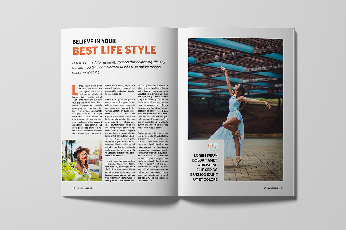 Lifestyle Magazine Template, a Magazine Template by xtratimebd (Photo 8 of 9)