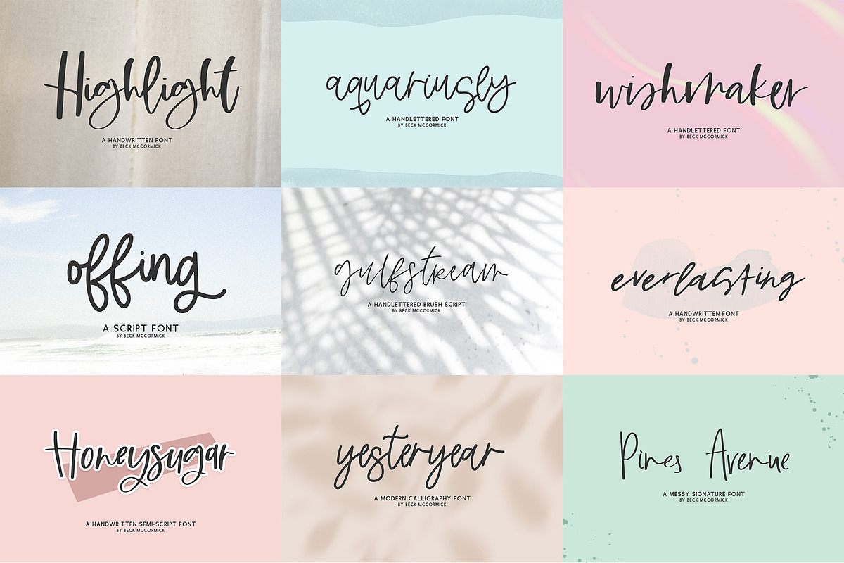 Handlettered Font Bundle preview 3