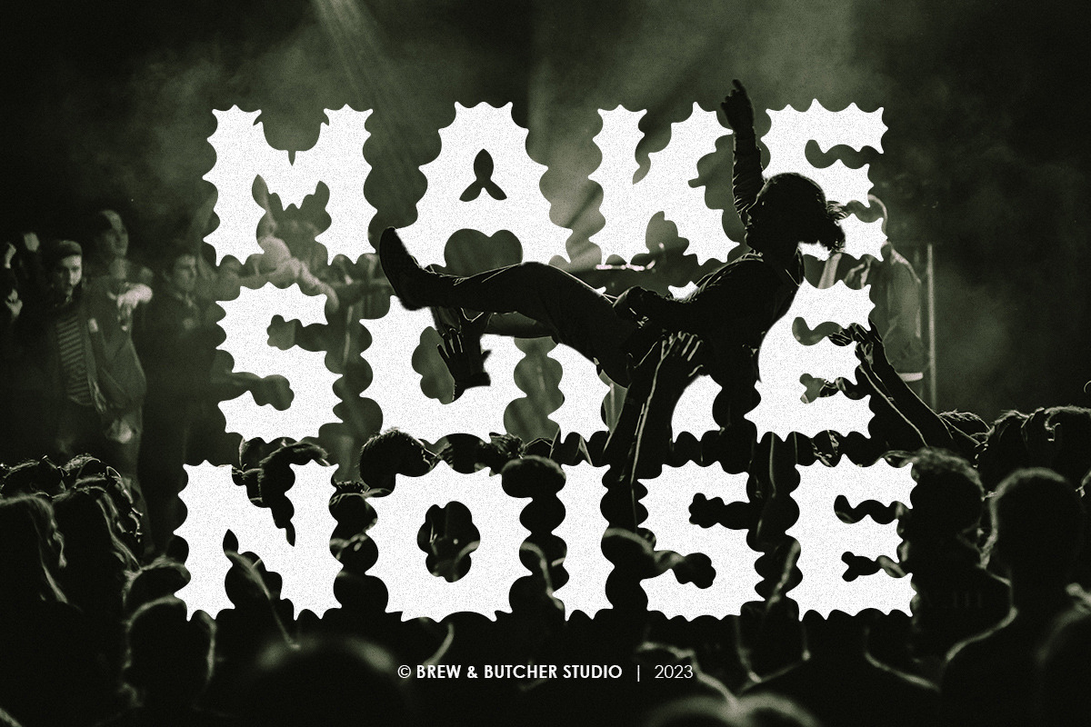 Punkats | Display Typeface, a Sans Serif Font by Brew & Butcher Studio (Photo 6 of 8)
