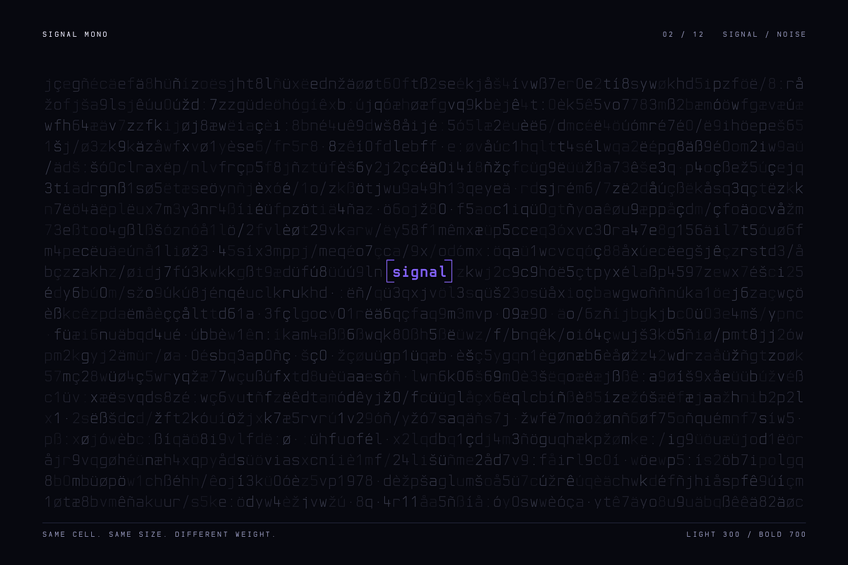Signal Mono - Futuristic Monospace, a Serif Font by HipFonts (Photo 3 of 14)