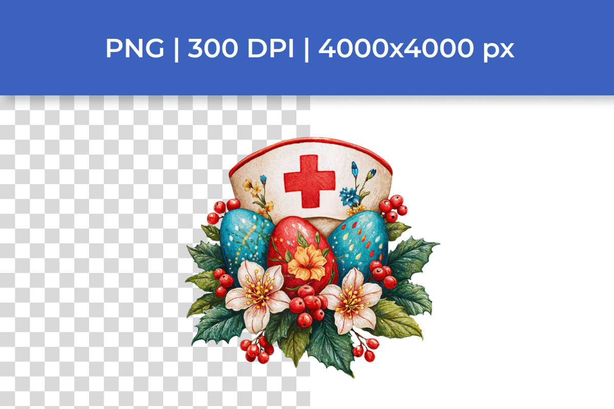 Easter Medical Clipart Bundle, a Seasonal Illustration by InkyQueenArt (Photo 2 of 6)