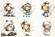 Whimsical Fairy Clipart Bundle, an Illustration by DreamCafeArt (Thumbnail 5 of 7)