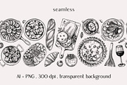 French Cuisine. Vector Food & Drinks, a Food Illustration by Yevheniia (Thumbnail 10 of 11)