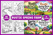 Rustic Spring Farm Coloring Pages, a Decorative Illustration by Coco Bloom (Thumbnail 1 of 4)