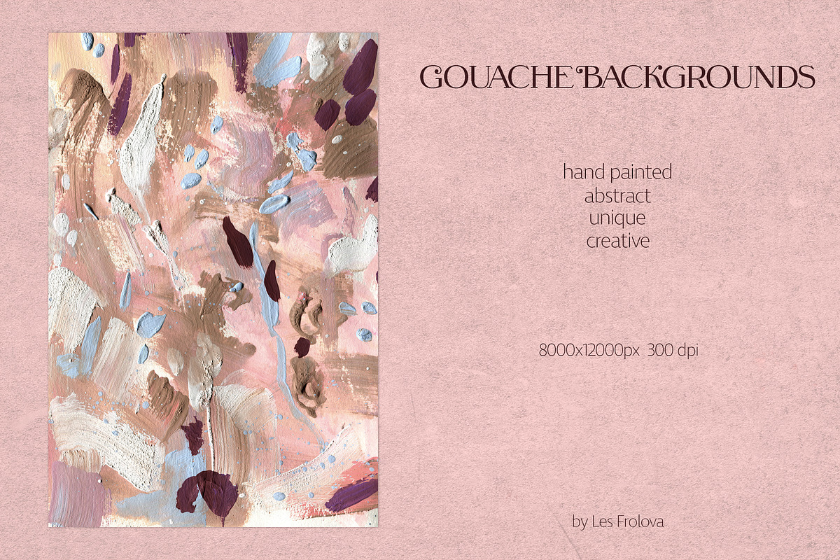 Sale 20%-Gouache Backgrounds, a Texture Graphic by Les Frolova (Photo 2 of 17)