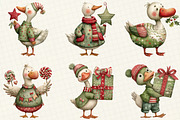 Whimsical Geese Clipart Bundle, an Illustration by DreamCafeArt (Thumbnail 4 of 7)