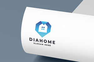 Diamond House Real Estate Logo, a Branding & Logo Template by Design_Planet