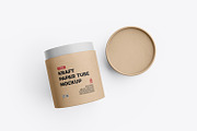 Kraft Paper Tube Branding Mockup, a Packaging Mockup by Ram Studio LLC (Thumbnail 7 of 7)