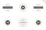 15 ornaments logos & monograms, a Branding & Logo Template by Vasya Kobelev (Thumbnail 2 of 7)