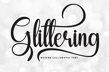 Glittering | Script Font