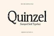 CS Quinzel Stamp, a Serif Font by Craft Supply Co. (Thumbnail 1 of 8)