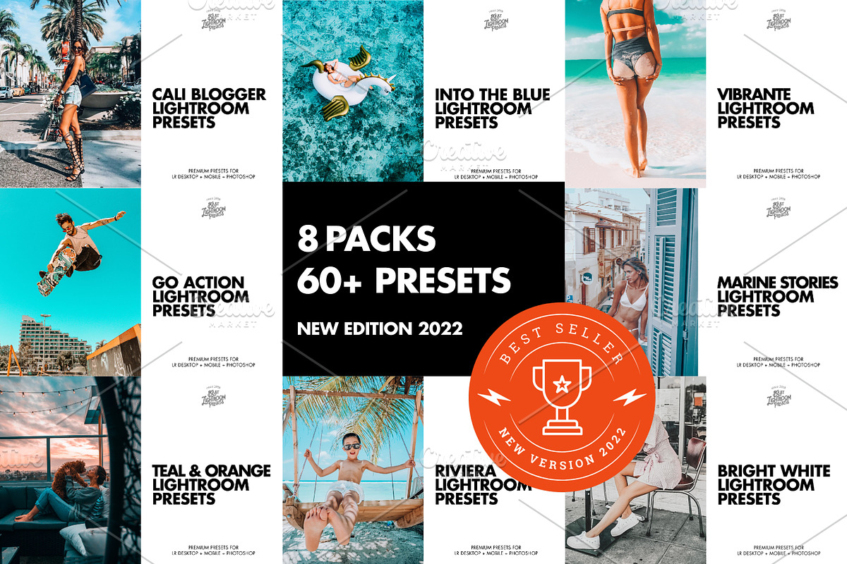 BUNDLE Summer Lightroom presets, an Action Add-On by Best Lightroom Presets (Photo 2 of 12)