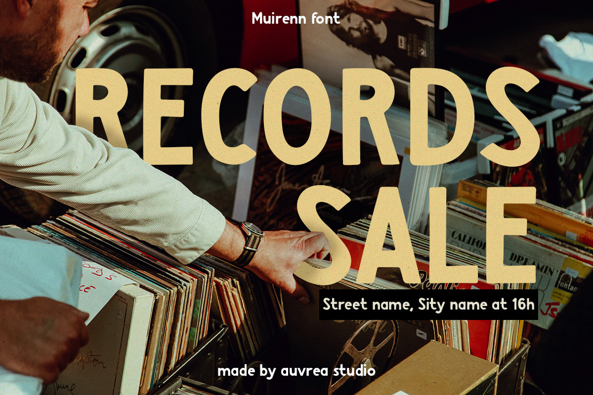 Muirenn | Sans-serif font, a Font by Auvrea Studio (Photo 8 of 9)