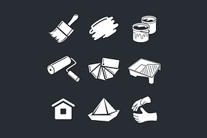 Painting work, an Icon by Steinar Logo