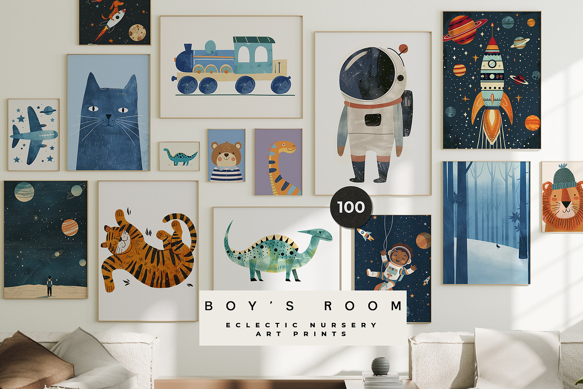 NURSERY PRINTS BUNDLE (1,000+), a Background Graphic by Lana Elanor (Photo 6 of 12)