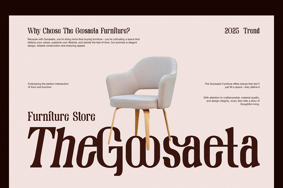 Qlimes modern retro serif font, a Serif Font by Perfectype (Photo 5 of 8)