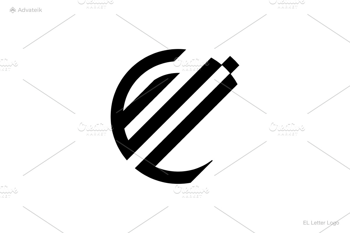 Letter EL or LE logo, a Branding & Logo Template by Advateik ™ (Photo 3 of 3)