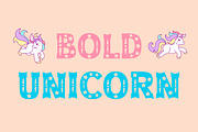 Bold Unicorn Font, a Font by vladocar (Thumbnail 6 of 6)