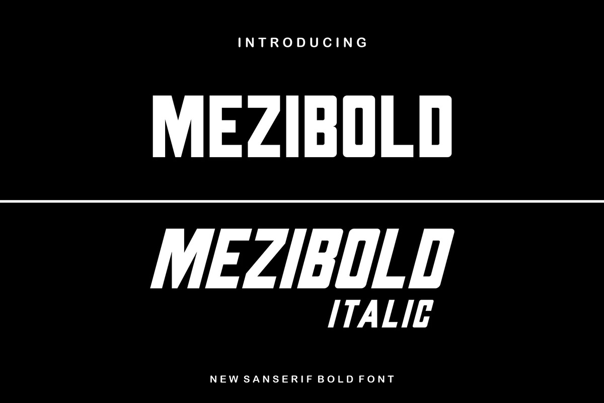 Mezibold, a Sans Serif Font by Auliacreative (Photo 1 of 6)