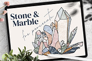 Stone & Marble Brushes for Procreate, a Brush Add-On by AJ Brushes (Thumbnail 1 of 10)