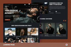 BarberBoss - Barbershop Landing Page