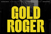 Gold Roger - Bold Condensed Font