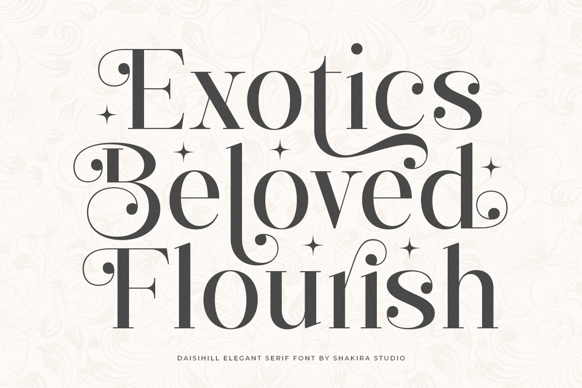Daisihill - Elegant Luxury Serif, a Serif Font by Shakira Studio (Photo 2 of 10)