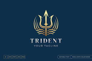 Trident Poseidon Logo, a Branding & Logo Template by muhisya