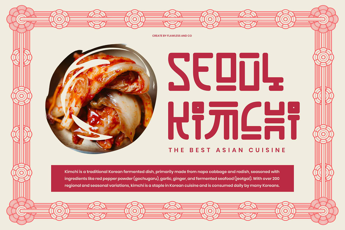 Bojagi - Korean Style Typeface Font, a Font by Flawless And Co (Photo 2 of 10)